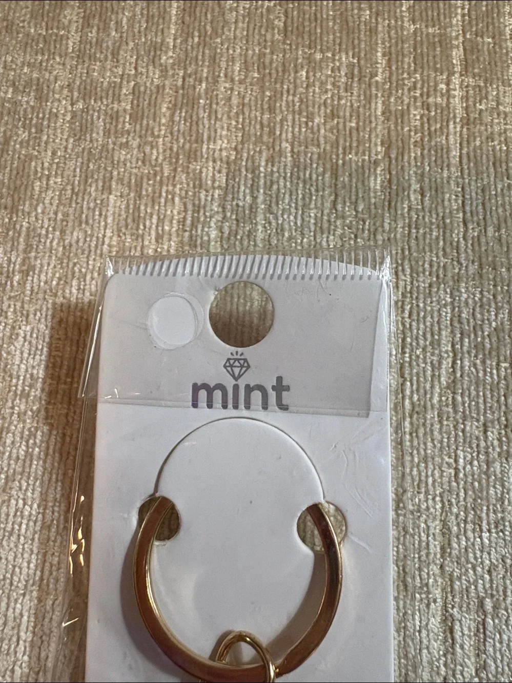 mint Gold-Tone Multicolor Crystal Ladybug Keychain